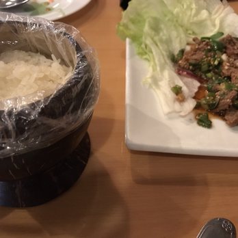iThaiz Restaurant - Fresh steamed sticky rice and the Nuer Nam Tok (spicy grilled beef salad) was on point with the seasoning!!! LOVE! - Thai Near Me - Richmond, Virginia iThaiz Restaurant - Fresh steamed sticky rice and the Nuer Nam Tok (spicy grilled beef salad) was on point with the seasoning!!! LOVE! - Thai Near Me - Richmond, Virginia