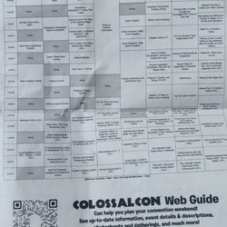 Colossalcon - 2025 Saturday (Day 4) schedule