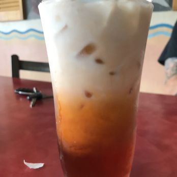 Thai Breeze Bistro - Iced Thai Tea w/ coconut milk Yum! - Thai Near Me - Phoenix, Arizona Thai Breeze Bistro - Iced Thai Tea w/ coconut milk Yum! - Thai Near Me - Phoenix, Arizona