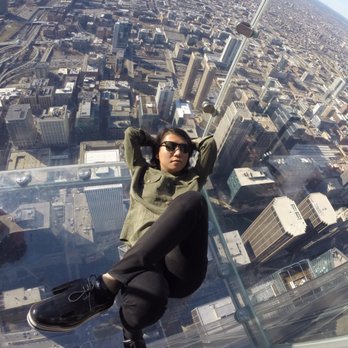 Skydeck Chicago - Getting some sun in the 103rd floor - Observatories Near Me - Chicago, Illinois