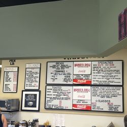 Hugo's Deli - Inside menu
