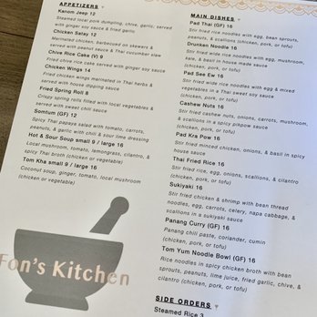 Fon’s Kitchen - Everything looks delicious. Our meals were excellent. - Thai Near Me - Belfast, Maine Fon’s Kitchen - Everything looks delicious. Our meals were excellent. - Thai Near Me - Belfast, Maine