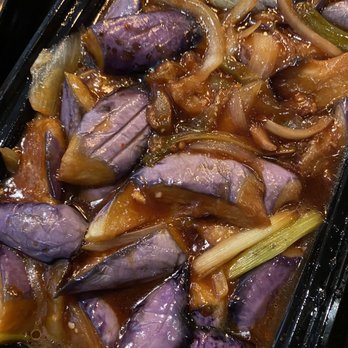 Harmony Vegetarian Restaurant - Eggplant With Garlic Sauce - Chinese Near Me - Atlanta, Georgia