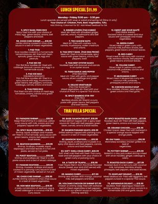 Menu photo 2 Thai Villa Cuisine Fishers, IN Menu photo 2 Thai Villa Cuisine Fishers, IN