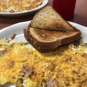 Pete’s - Western omelette, hash browns with wheat toast. - American Near Me - Easley, South Carolina Pete’s - Western omelette, hash browns with wheat toast. - American Near Me - Easley, South Carolina