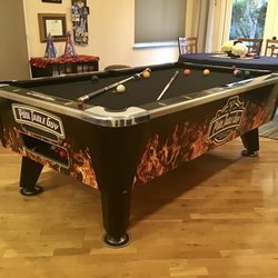The Pool Table Guy - Pool table rental in my family room.