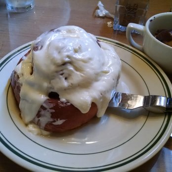 Dilly Diner - Cinamon sticky roll with cream cheese icing. #bouldersforshoulders - Sandwiches Near Me - Tulsa, Oklahoma Dilly Diner - Cinamon sticky roll with cream cheese icing. #bouldersforshoulders - Sandwiches Near Me - Tulsa, Oklahoma