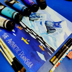 Fibo Kids Art Academy - We're learning about Antarctica in our live zoom classes this month!