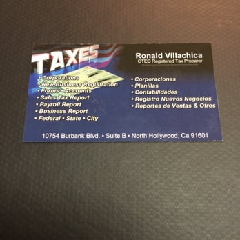 RV Tax Services - Business Card - Tax Services Near Me - North Hollywood, California RV Tax Services - Business Card - Tax Services Near Me - North Hollywood, California