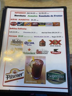 Menu photo 5 Pupuseria El Kiosco Long Beach, CA