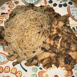 La Casa Bella - Chicken Marsala (1/2) the portion for dinner and the rest is lunch tomorrow