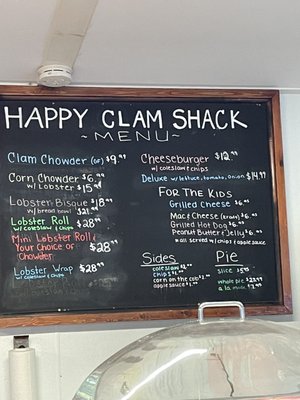 Menu photo 6 Happy Clam Shack Bar Harbor, ME Menu photo 6 Happy Clam Shack Bar Harbor, ME