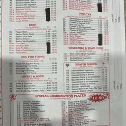 New China Restaurant - Menu