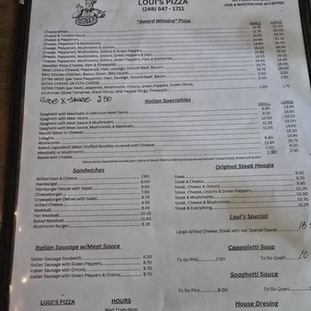 Loui's Pizza - Pizza Near Me - Hazel Park, Michigan Loui's Pizza - Pizza Near Me - Hazel Park, Michigan