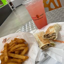 7" combo (wrap, fries, & drink)