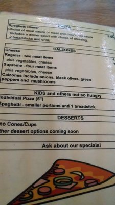 Menu photo 3 Pizza Pit Stop Strasburg, CO
