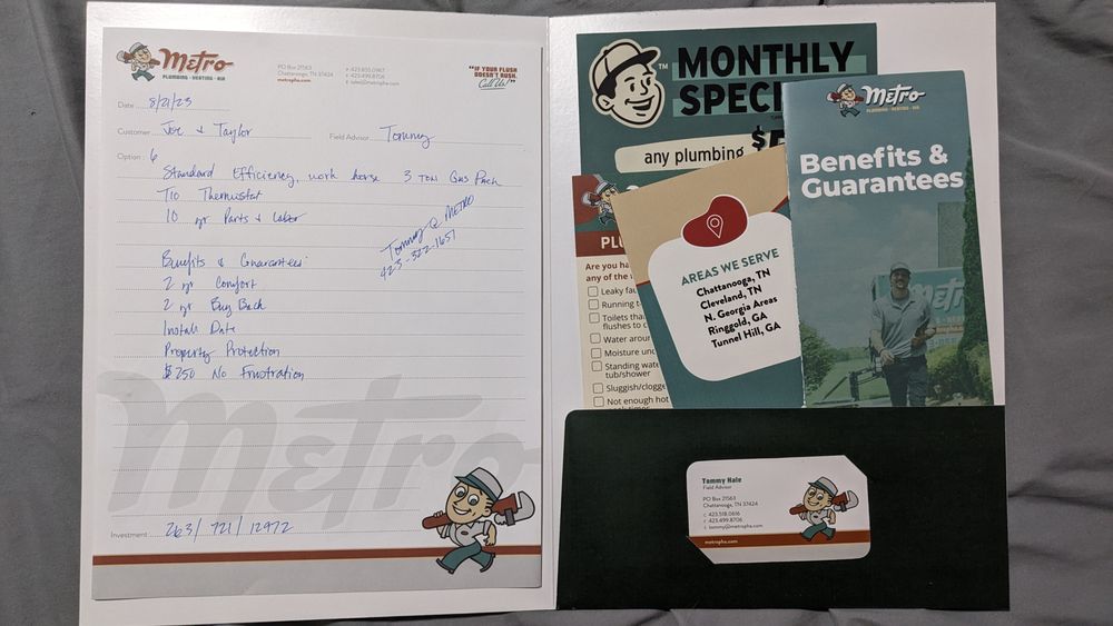 Slide of Metro Plumbing Heating & Air