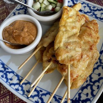 Krua Thai Restaurant - Chicken Satay Appetizer - Thai Near Me - Monterey, California Krua Thai Restaurant - Chicken Satay Appetizer - Thai Near Me - Monterey, California