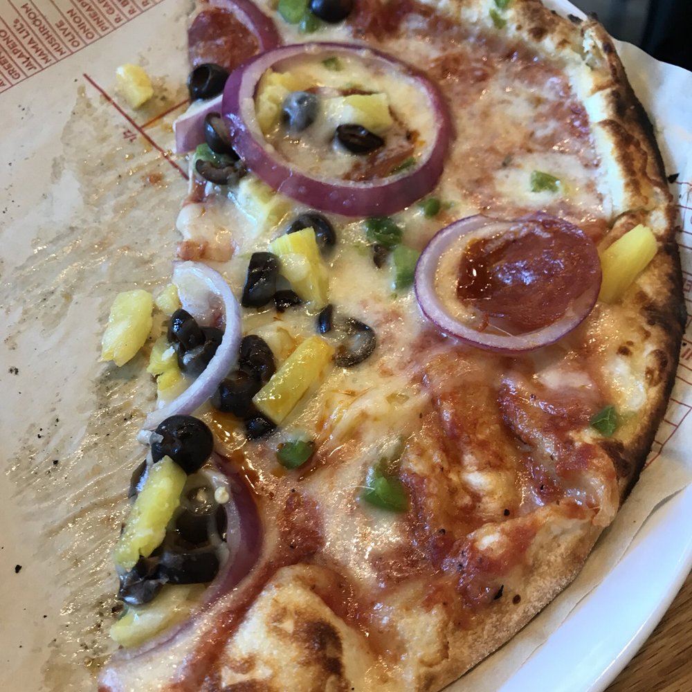 Pepperoni cheese onions pineapple and more, yum Pepperoni cheese onions pineapple and more, yum