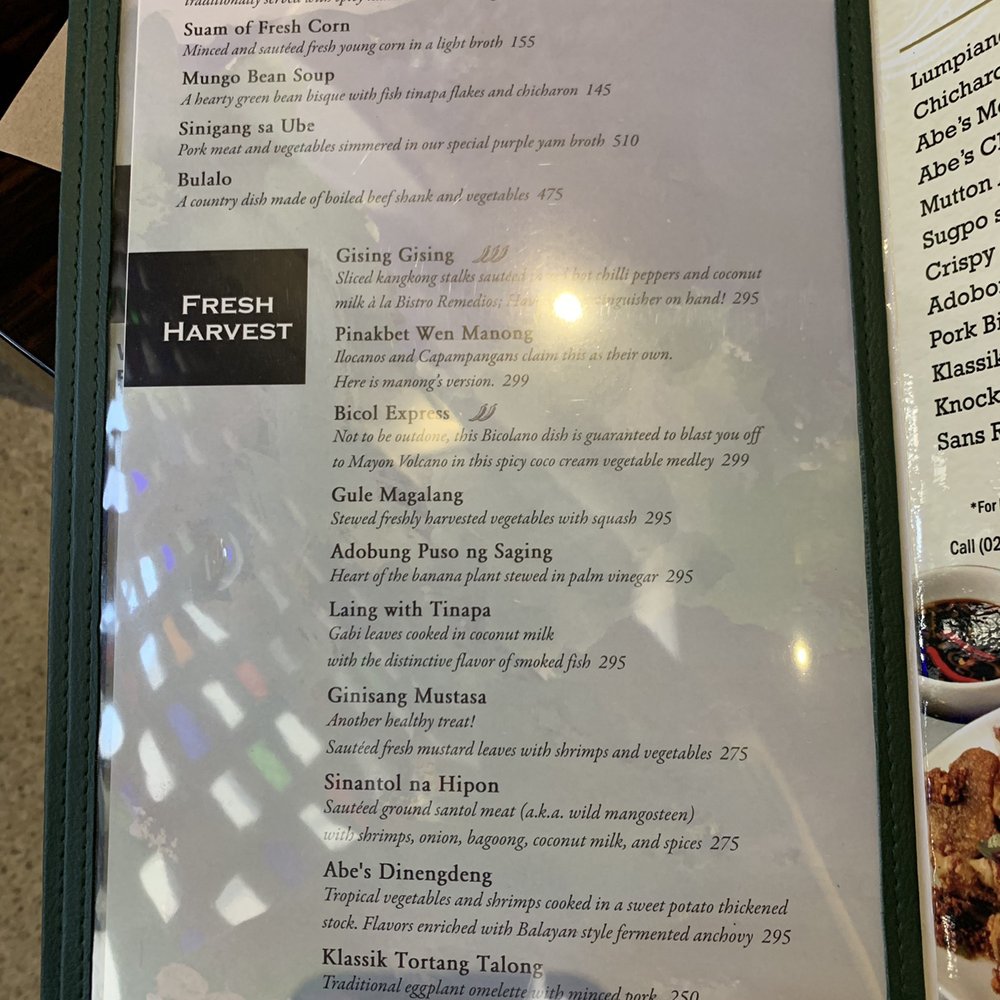 Abè - Menu 2 - Filipino Near Me - Muntinlupa, NCR