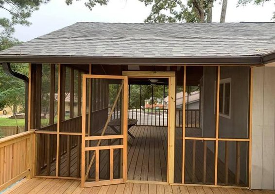 Deck & Fireplace - Warmer weather? Lets get a deck and fireplace built, so you can enjoy the outdooes