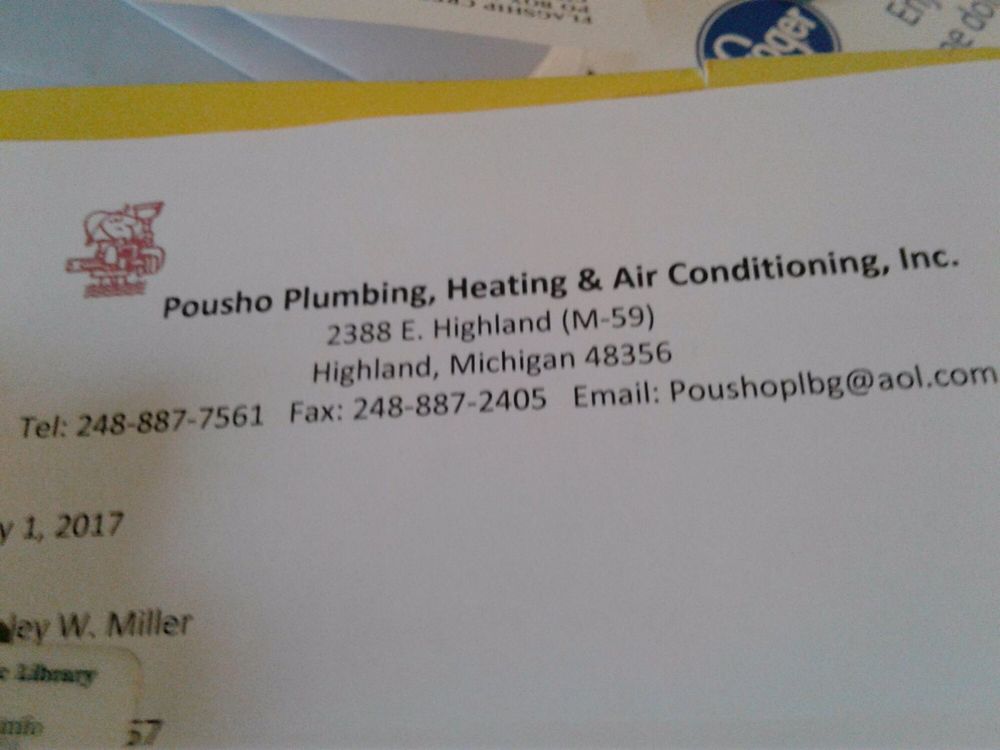 Slide of Pousho Plumbing Heating & Air Conditioning