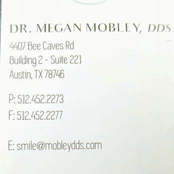 Megan Mobley, DDS - Office card - Cosmetic Dentists Near Me - Austin, Texas