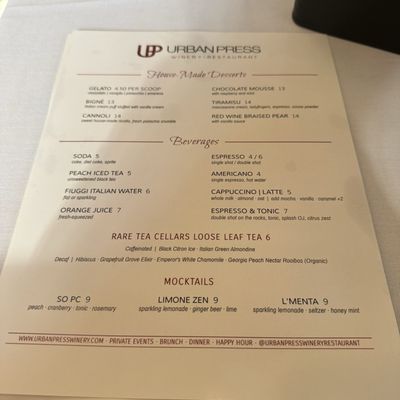 Menu photo 1 Urban Press Winery & Restaurant Burbank, CA Menu photo 1 Urban Press Winery & Restaurant Burbank, CA
