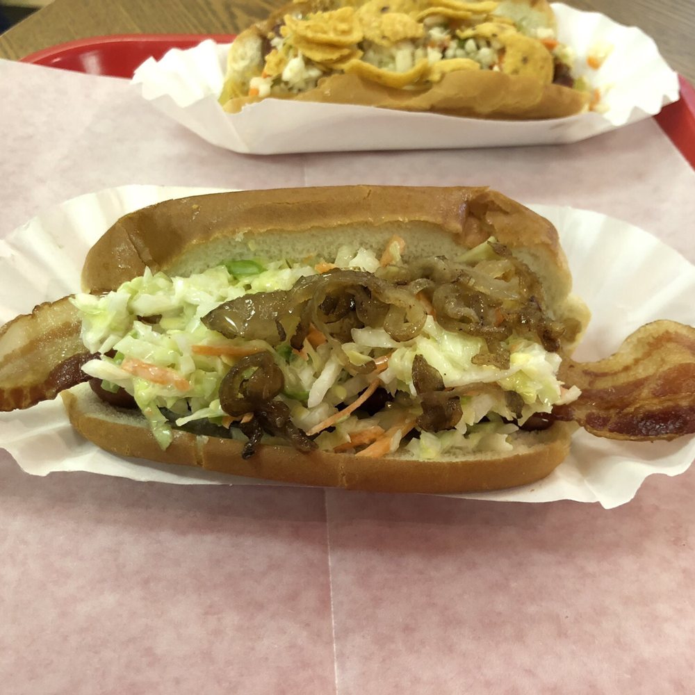 Cheese Dawgs - Jersey - bacon, onions, cheese, coleslaw - Hot Dogs Near Me - Bristol, Pennsylvania Cheese Dawgs - Jersey - bacon, onions, cheese, coleslaw - Hot Dogs Near Me - Bristol, Pennsylvania