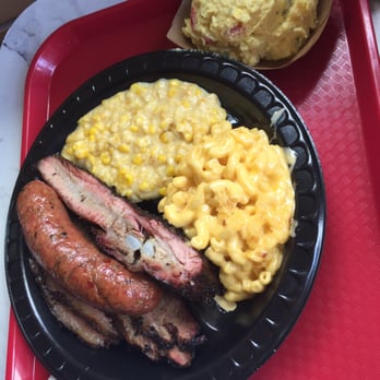 Killen's Barbecue - Husbands plate. I ordered the creamed corn, but they messed up the order and put it on his plate instead. - Barbeque Near Me - Pearland, Texas Killen's Barbecue - Husbands plate. I ordered the creamed corn, but they messed up the order and put it on his plate instead. - Barbeque Near Me - Pearland, Texas