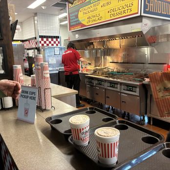 Portillo's Fishers - Cokes are self serve given cup at payment - Hot Dogs Near Me - Fishers, Indiana Portillo's Fishers - Cokes are self serve given cup at payment - Hot Dogs Near Me - Fishers, Indiana