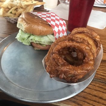 Burger Me! - Veggie burger and onion rings. - Burgers Near Me - Reno, Nevada Burger Me! - Veggie burger and onion rings. - Burgers Near Me - Reno, Nevada
