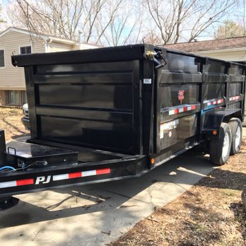 Driveway Friendly Dumpster - Rubber wheeled dumpster - Dumpster Rental Near Me - Fenton, Michigan