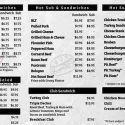 BWI Deli & Liquors - Menu