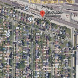Berkeley Metra Station - 1/8/25 This is the correct location and correct address: 5856 Park Ave., Berkeley, IL 60163