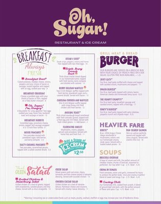 Menu photo 5 Oh, Sugar Eden, NC Menu photo 5 Oh, Sugar Eden, NC