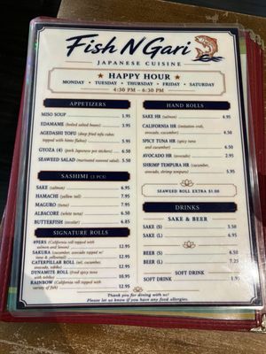 Menu photo 1 Fish N Gari San Francisco, CA Menu photo 1 Fish N Gari San Francisco, CA