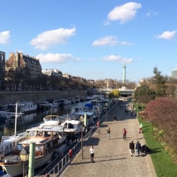Capitainerie du Port de l'Arsenal de la Bastille - Vue depuis la passerelle