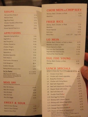 Menu photo 8 Imperial Palace North Woodstock, NH