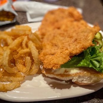 Sahm's Restaurant - Breaded Tenderloin and onion rings - American Near Me - Fishers, Indiana Sahm's Restaurant - Breaded Tenderloin and onion rings - American Near Me - Fishers, Indiana