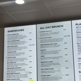 Menu Options