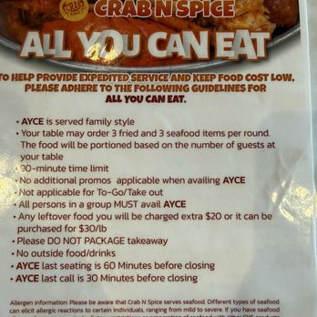 Crab N Spice Anaheim - Lots AYCE rules - Seafood Near Me - Anaheim, California Crab N Spice Anaheim - Lots AYCE rules - Seafood Near Me - Anaheim, California