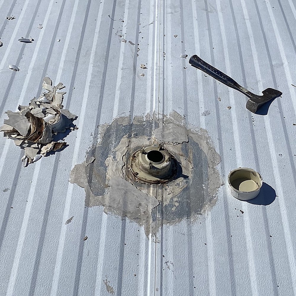 Superior Roofing - Scraped clean and ready for sealant. - Roofing Near Me - Somerton, Arizona Superior Roofing - Scraped clean and ready for sealant. - Roofing Near Me - Somerton, Arizona