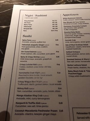 Menu photo 3 Hotel Café Royal London, XGL Menu photo 3 Hotel Café Royal London, XGL