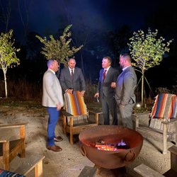 Southall Farm & Inn - Enjoying some after ceremony bonding time between brothers.