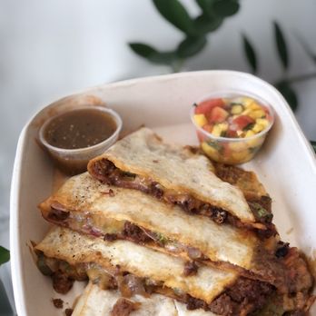 QDOBA Mexican Eats - Beef quesadilla. This is totally excellent - Mexican Near Me - Owings Mills, Maryland