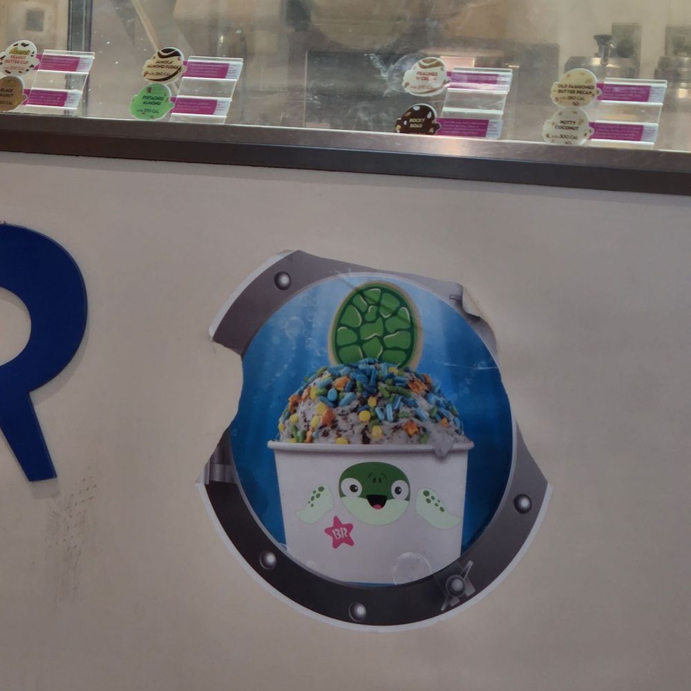 Baskin Robbins - Peeling sticker. - Ice Cream & Frozen Yogurt Near Me - Pittsburg, California Baskin Robbins - Peeling sticker. - Ice Cream & Frozen Yogurt Near Me - Pittsburg, California