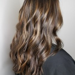 EVOLUTION - The Salon - Balayage on naturally dark brown hair by Chelsea in Eatontown - looks amazing!