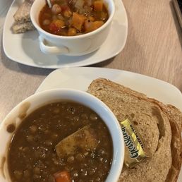 Lentil and Romany Vegetable soups