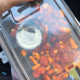 This is what I got as the hot cheetos cheese curds.